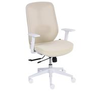 Beliani Office Chair Zelar Fabric Beige