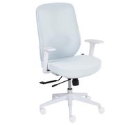 Beliani Office Chair Zelar Fabric Light Blue