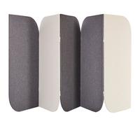 Beliani Office Divider Room Divider Shady Grey