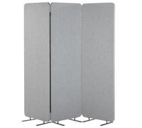 Beliani Office Divider Room Divider Standi Light Grey