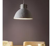Beliani Organic Papier-Mâché Pendant Lamp White, Handmade Textured Shade, 31Cm Dia, 136Cm Drop