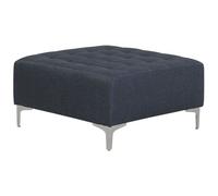 Beliani Ottoman Aberdeen Fabric Dark Grey