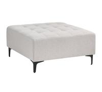 Beliani Ottoman Aberdeen Fabric Light Grey