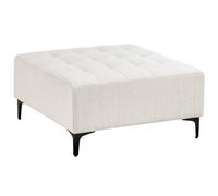Beliani Ottoman Aberdeen Fabric Off-White