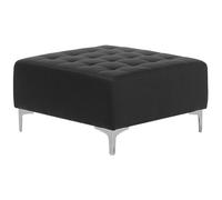 Beliani Ottoman Aberdeen Faux Leather Black