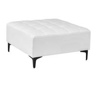 Beliani Ottoman Aberdeen Faux Leather White