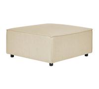 Beliani Ottoman Aprica Faux Linen Beige