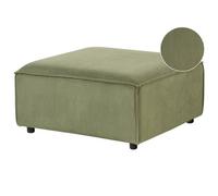 Beliani Ottoman Ardal Corduroy Green