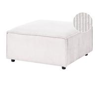 Beliani Ottoman Ardal Corduroy Off-White