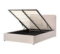 Ottoman Bed ARBOIS Fabric Beige 160 x 200 cm (EU King Size)