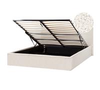 Ottoman Bed Boucle ORBEY 160 x 200 cm (EU King Size) Off-White