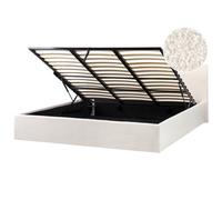 Ottoman Bed ORBEY Boucle Off-White 180 x 200 cm (EU Super King)