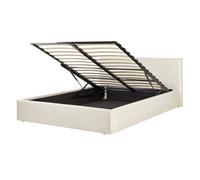 Ottoman Bed Fabric ORBEY 140 x 200 cm (EU Double) Light Beige
