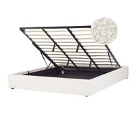 Ottoman Bed Boucle DINAN 180 x 200 cm (EU Super King) Off-White