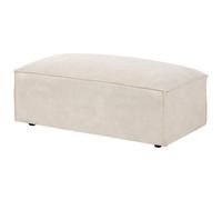 Beliani Ottoman Hellnar Velvet Light Beige