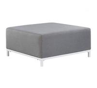 Beliani Ottoman Rovigo Fabric Grey