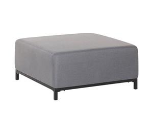 Beliani Ottoman Rovigo Fabric Grey