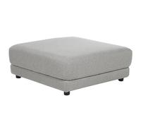 Beliani Ottoman Sigtuna Fabric Light Grey