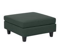Beliani Ottoman Unstad Fabric Dark Green