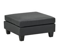 Ottoman UNSTAD Faux Leather Black