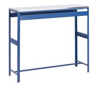 Outdoor Bar Table MAENZA 120 cm 40 cm Metal Blue