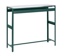 Beliani Outdoor Bar Table MAENZA 120 cm 40 cm Metal Green, Green