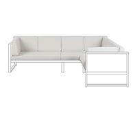 Beliani Outdoor Cushion Cover Set Castella Off-White