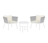 Beliani Outdoor Cushion Cover Set Gargano Light Beige