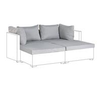 Beliani Outdoor Cushion Cover Set Noto Grey