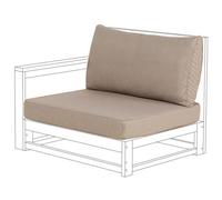 Beliani Outdoor Cushion Cover Set Timor Taupe