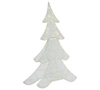 Beliani Outdoor Decoration Led Edasjon Christmas Tree 95 Cm White