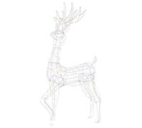 Beliani Outdoor Decoration Led Hella Reindeer 150 Cm Silver