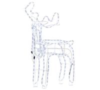 Beliani Outdoor Decoration LED INNNES Reindeer 94 cm White, White