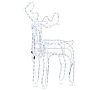 Beliani Outdoor Led Decoration Animated Reindeer 94 Cm White Innnes