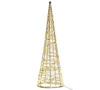 Beliani Outdoor Decoration Led Kotala Christmas Tree 57 Cm Silver