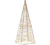 Beliani Outdoor Decoration Led Puksala 60 Cm Christmas Tree Silver