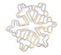 Outdoor Decoration LED SILVERAN Snowflake 28 cm White