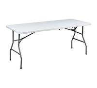 Beliani Outdoor Dining Table For 6 Cugnoli 180 Cm 74 Cm White