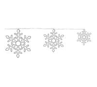 Outdoor Hanging Decoration LED LOHELA Snowflake 30/39/50 cm Silver
