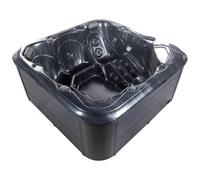 Beliani Outdoor Hot Tub With Led Tularosa Graphite Grey