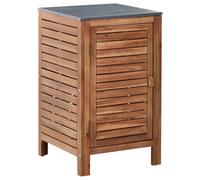 Beliani Outdoor Kitchen Cabinet Brucoli Brown Acacia Wood