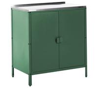 Beliani Outdoor Kitchen Cabinet Vilama Green