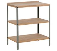 Beliani Outdoor Kitchen Island Ivrea Brown Certified Acacia Wood