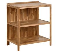 Beliani Outdoor Kitchen Island Venosa Brown Acacia Wood