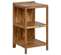 Beliani Outdoor Kitchen Island Venosa Brown Acacia Wood