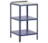 Beliani Outdoor Kitchen Island Vilama Blue
