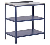 Beliani Outdoor Kitchen Island Vilama Blue