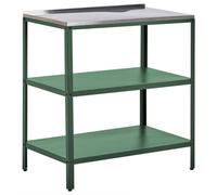 Beliani Outdoor Kitchen Island Vilama Green, Green