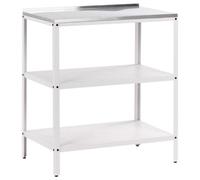 Beliani Outdoor Kitchen Island Vilama White, White