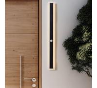 Beliani Outdoor Led Wall Light Black 80 Cm With Motion Sensor